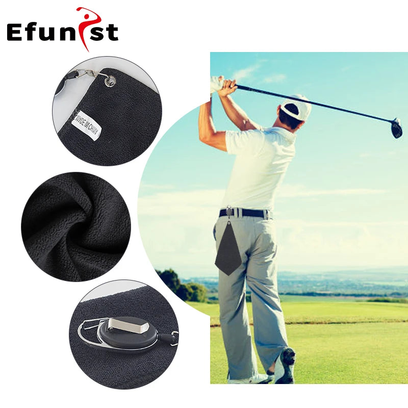Retractable Microfiber Golf Towel
