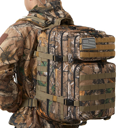 45L Tactical MOLLE Backpack for Hiking & Trekking