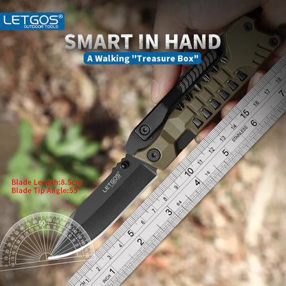 LETGOS 22-in-1 Tactical Multi-Tool Pocket Knife