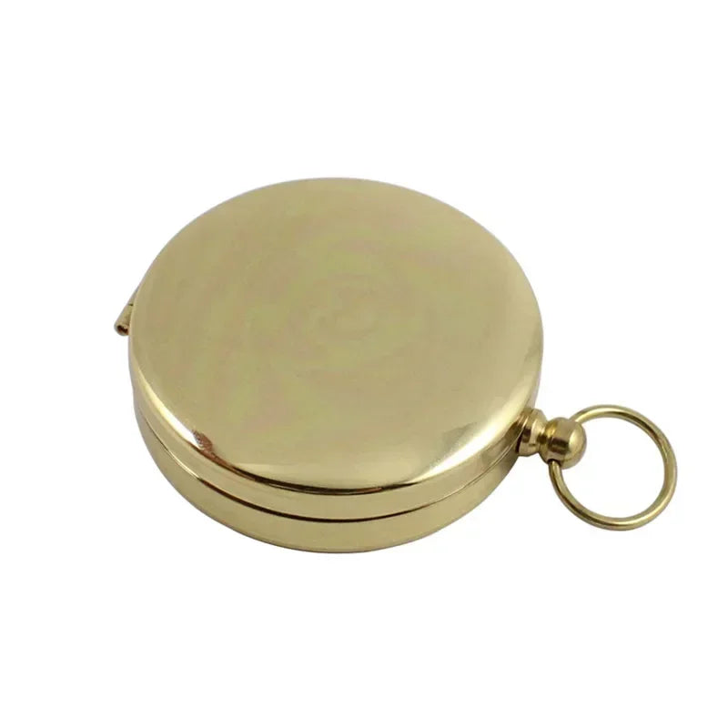 Classic Brass Pocket Compass with Luminous Display