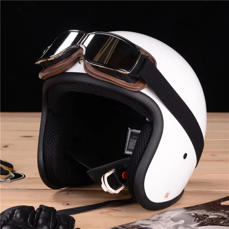 Vintage Leather Motorcycle & Ski Goggles