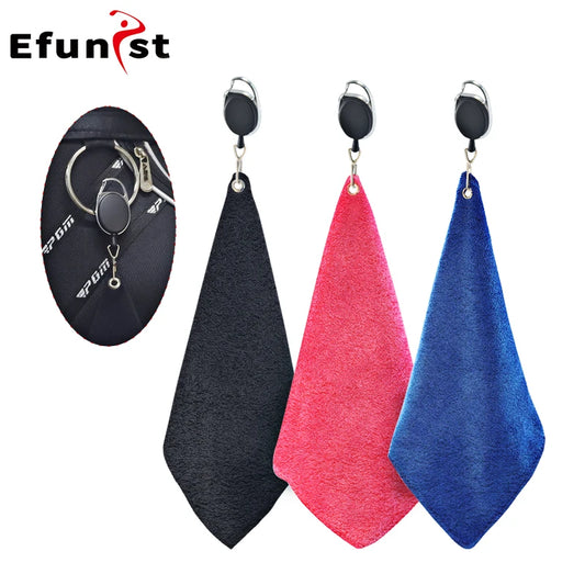 Retractable Microfiber Golf Towel