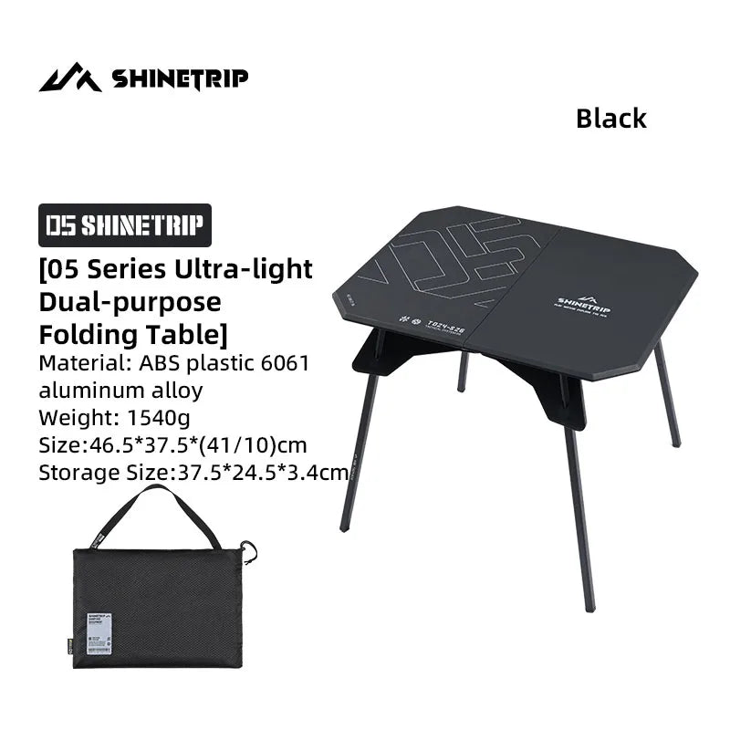 ShineTrip Ultra-light 2-in-1 Convertible Camping Table