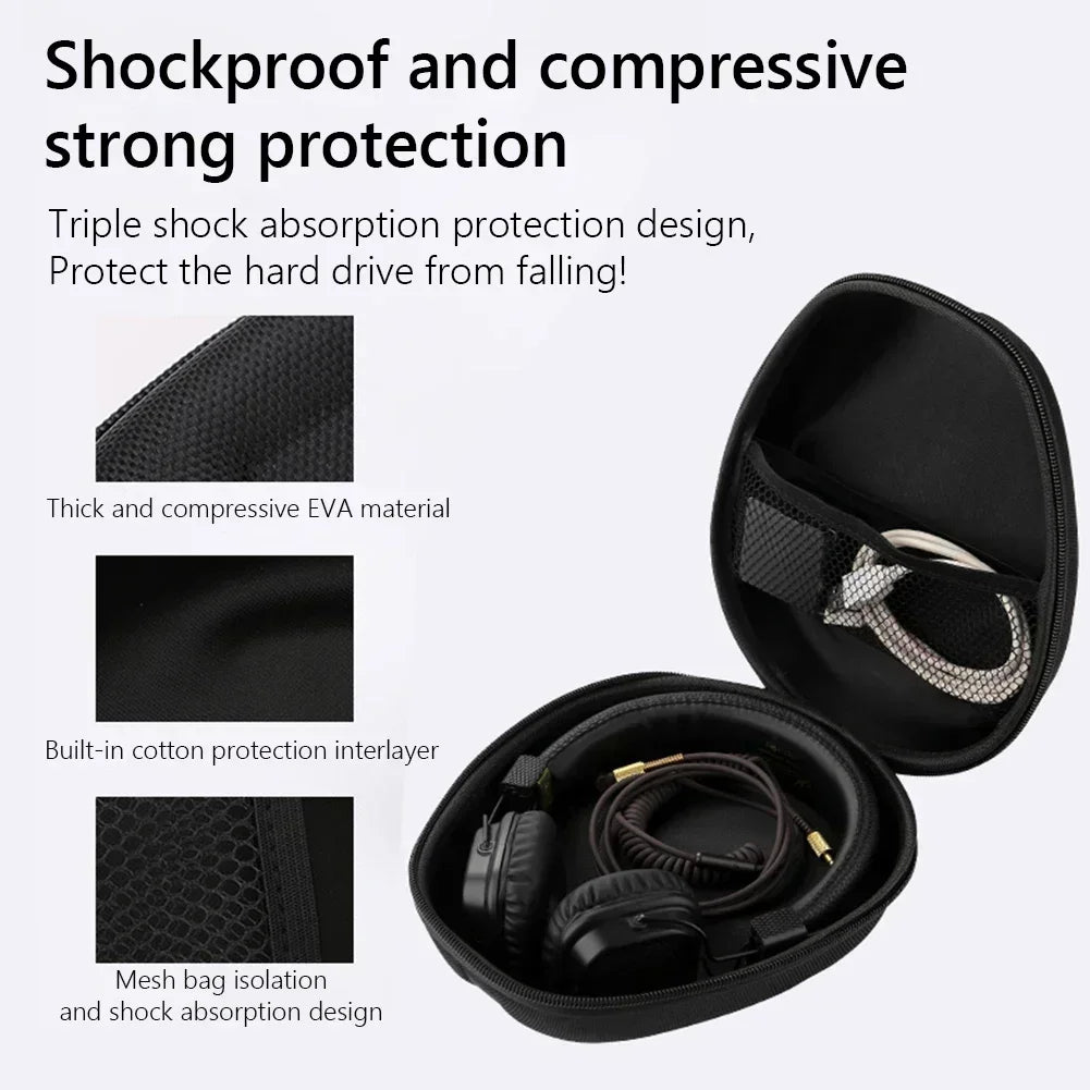 Universal Hard Shell Headphone Travel Case