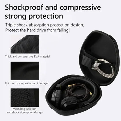 Universal Hard Shell Headphone Travel Case