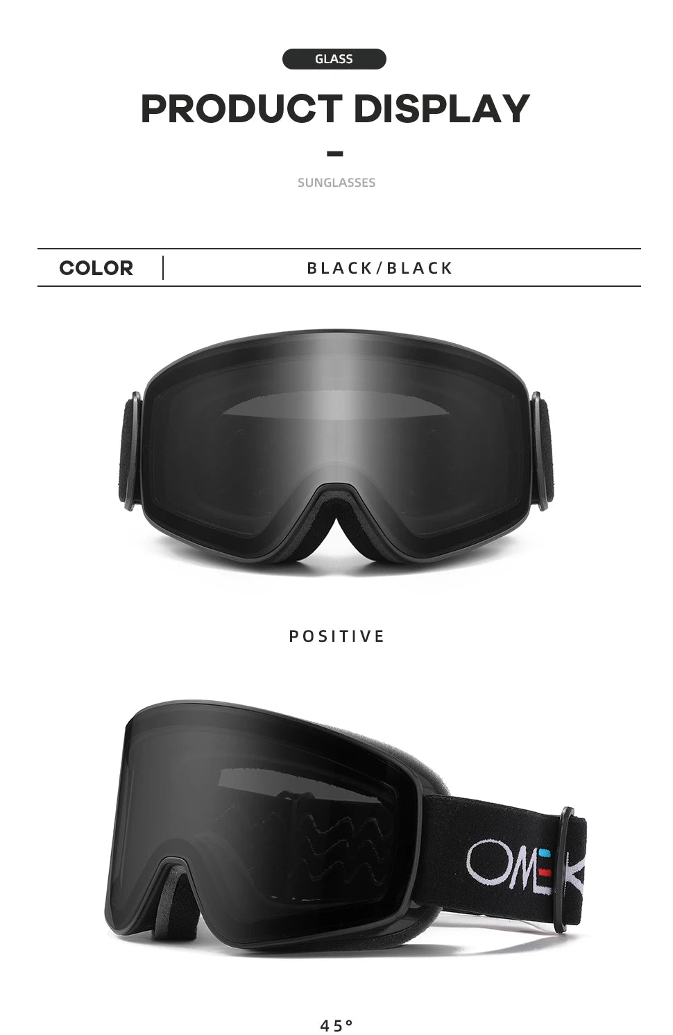 OMEKOL Classic Ski & Snowboard Goggles