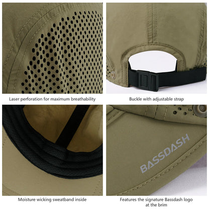 BASSDASH UPF 50+ Convertible Sun Hat