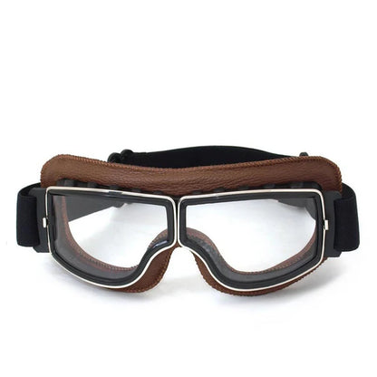 Vintage Leather Motorcycle & Ski Goggles