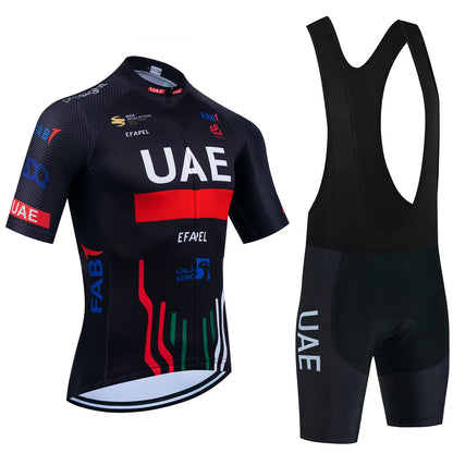 Pro-Team UAE Cycling Jersey & Bib Shorts Set (20D Gel Pad)