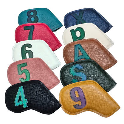 Premium PU Leather Iron Headcover Set