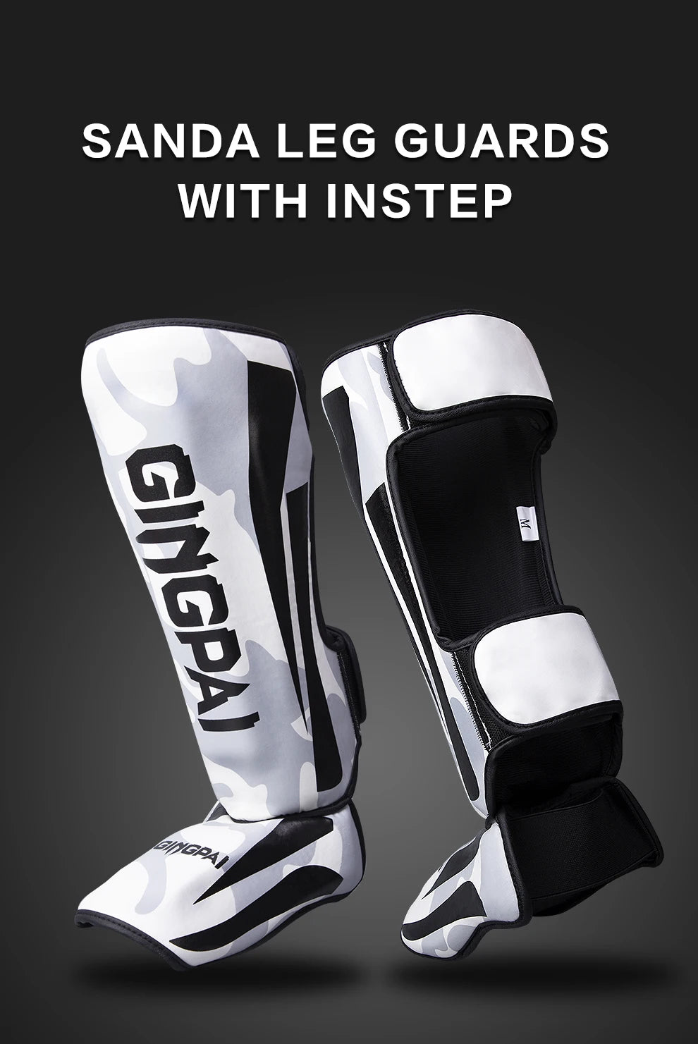 GINGPAI Camo Martial Arts Shin Guards