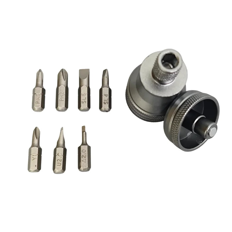 Compact 7-in-1 Aluminum Pocket Screwdriver
