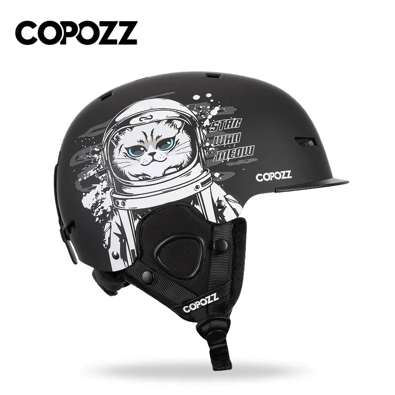 COPOZZ Graphic Art Ski & Snowboard Helmet (CE Certified)