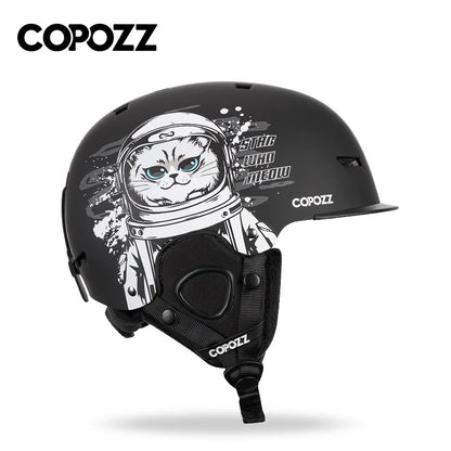 COPOZZ Graphic Art Ski & Snowboard Helmet (CE Certified)
