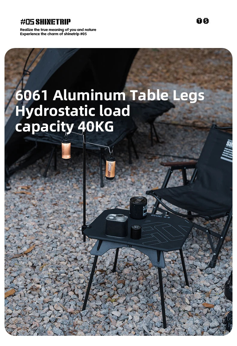 ShineTrip Ultra-light 2-in-1 Convertible Camping Table