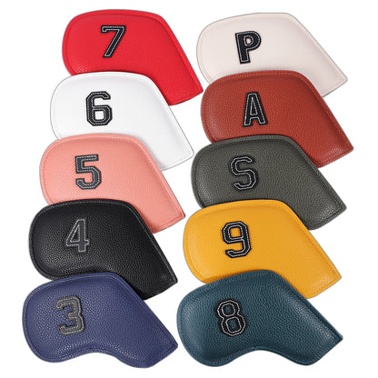 Premium PU Leather Iron Headcover Set