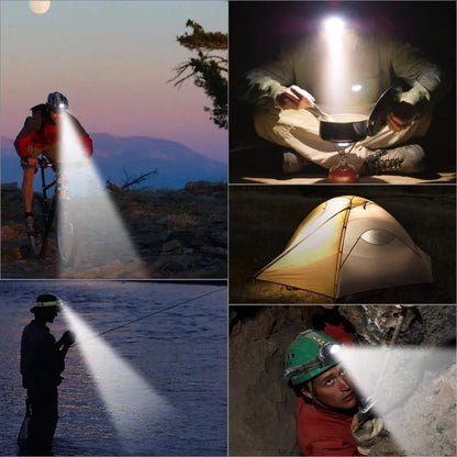 High-Power LED Headlamp (Rechargeable & Waterproof)