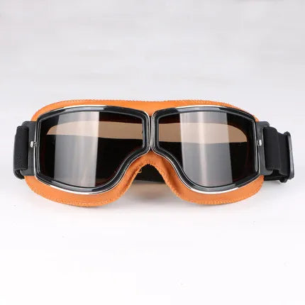 Vintage Leather Motorcycle & Ski Goggles