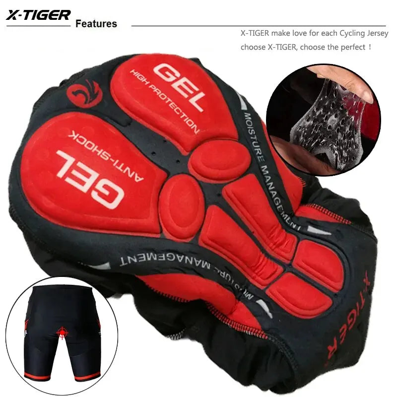 X-TIGER Pro Competition Padded Cycling Shorts