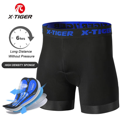 X-TIGER 5D Padded Cycling Underwear Shorts (6-Hour Support)
