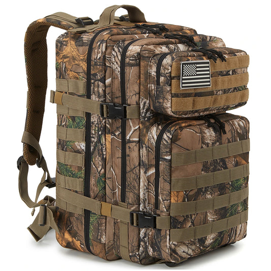 45L Tactical MOLLE Backpack for Hiking & Trekking