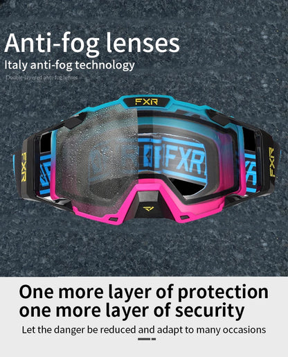 FXR Combat MX & Ski Goggles (Anti-Fog Double Lens)