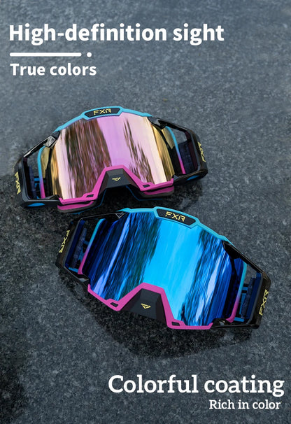 FXR Combat MX & Ski Goggles (Anti-Fog Double Lens)