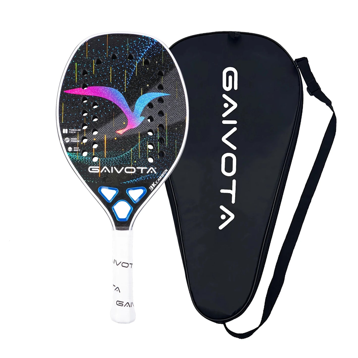 Beach Tennis Racket GAIVOTA BTG-2503 3K Carbon + Backpack (2025)