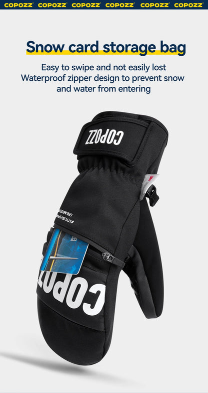 COPOZZ 3M Thinsulate Waterproof Ski Mittens