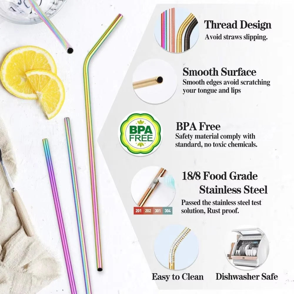Reusable Stainless Steel Straws