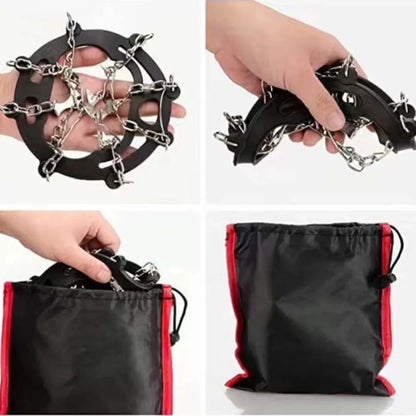 8-Spike Anti-Slip Ice Cleats for Boots & Shoes