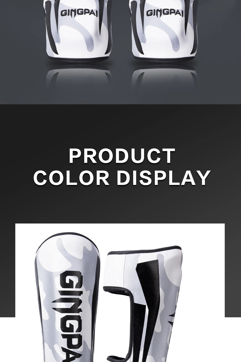 GINGPAI Camo Martial Arts Shin Guards
