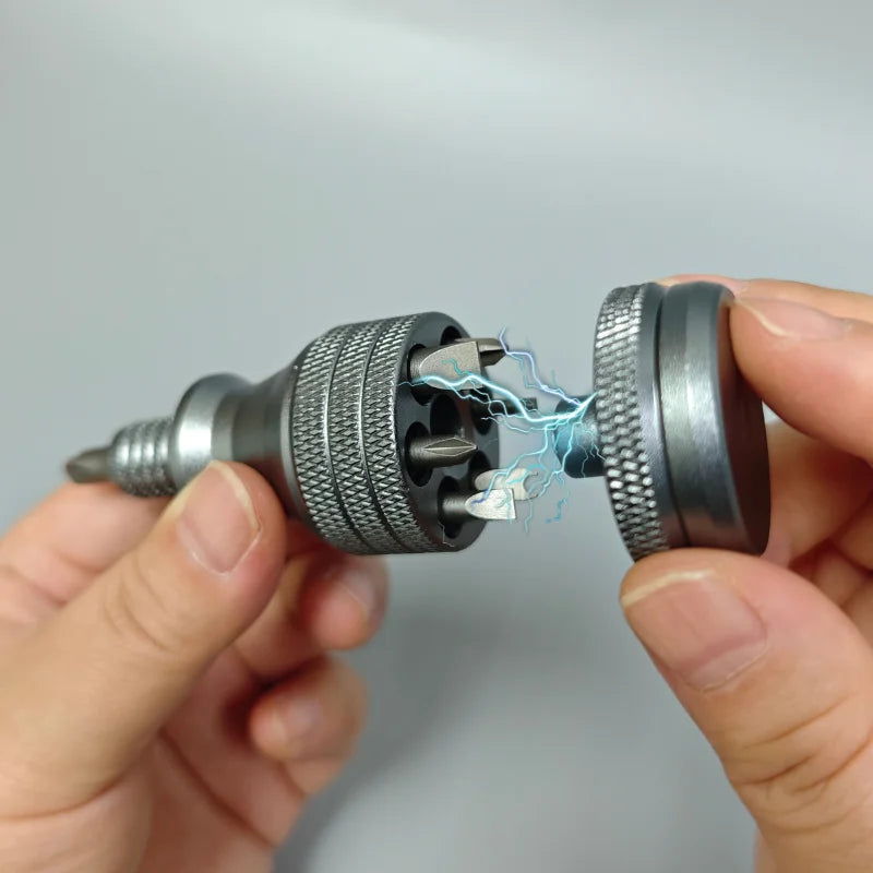 Compact 7-in-1 Aluminum Pocket Screwdriver
