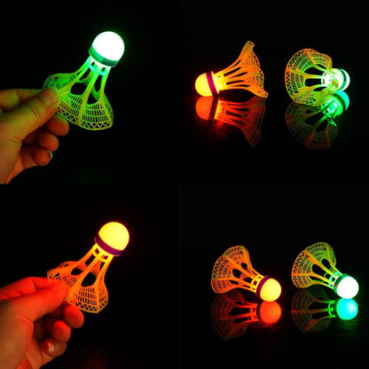 LED Luminous & Windproof Badminton Shuttlecocks