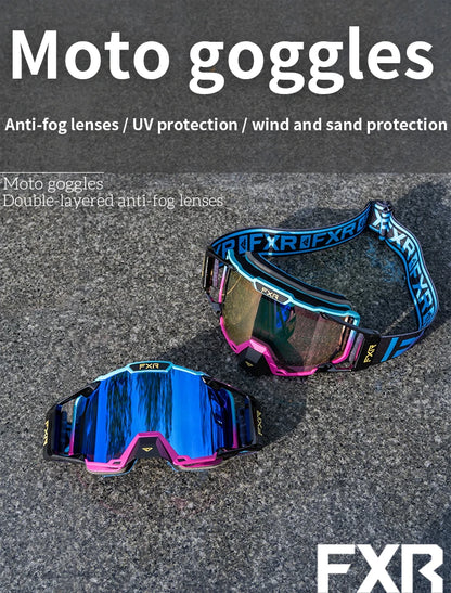 FXR Combat MX & Ski Goggles (Anti-Fog Double Lens)