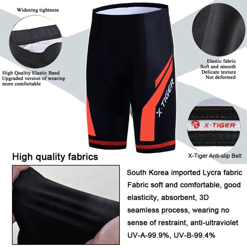 X-TIGER Pro Competition Padded Cycling Shorts