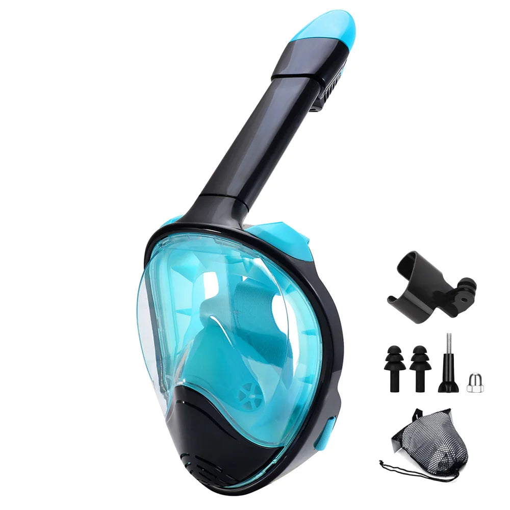 180° Panoramic Full-Face Snorkel Mask
