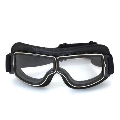 Vintage Leather Motorcycle & Ski Goggles