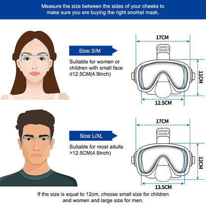 3-in-1 Convertible Snorkel & Dive Mask