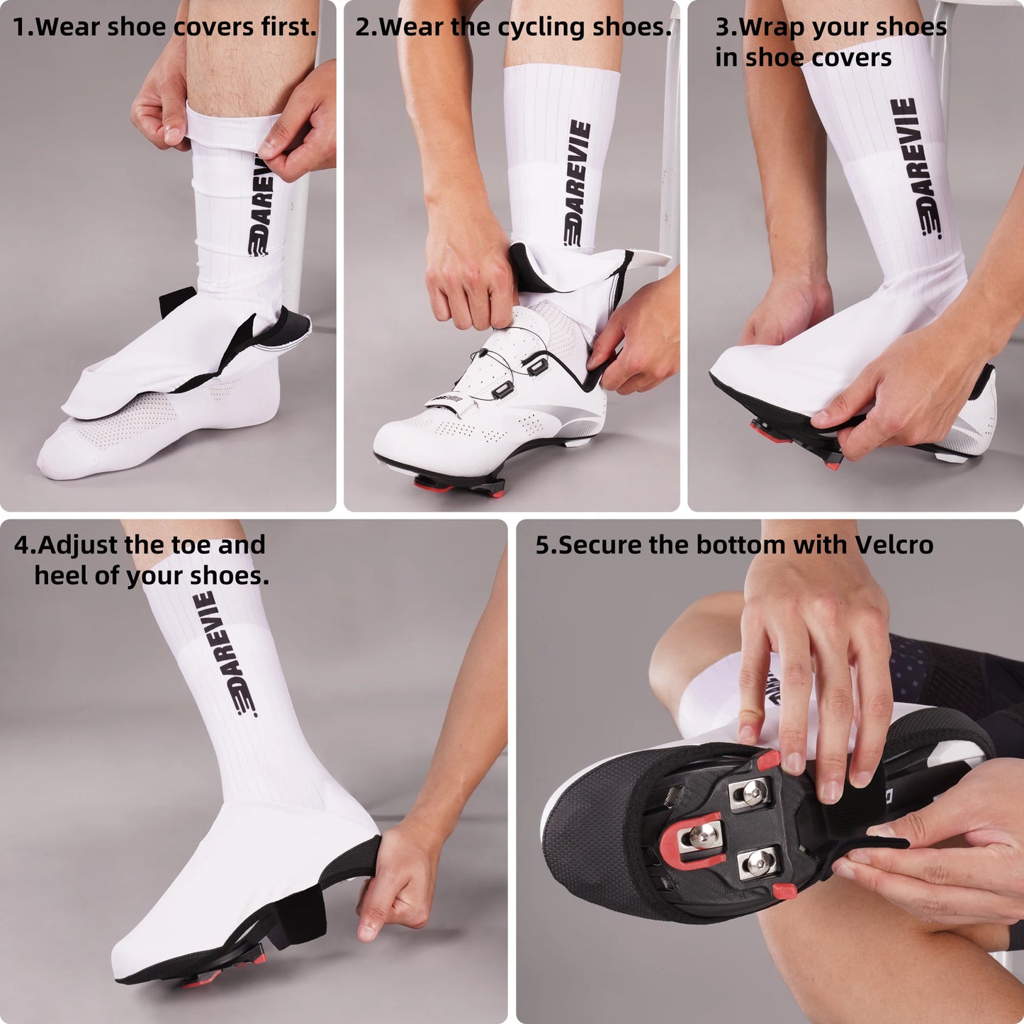 DAREVIE Aerodynamic Cycling Shoe Covers (Aero Race Fit)