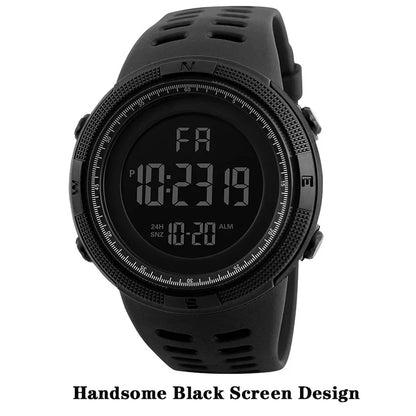 Rugged Digital Sports & Outdoor Watch