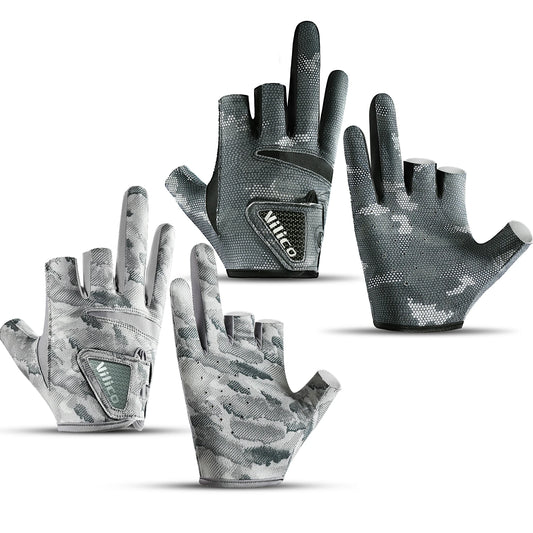 Three-Finger Breathable Fishing Gloves with UV Protection