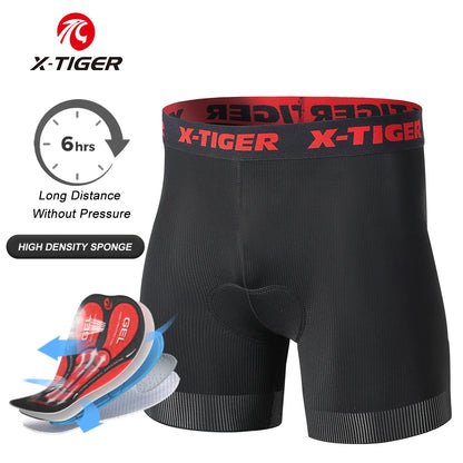 X-TIGER 5D Padded Cycling Underwear Shorts (6-Hour Support)