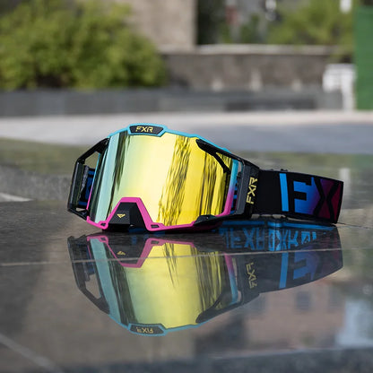 FXR Combat MX & Ski Goggles (Anti-Fog Double Lens)