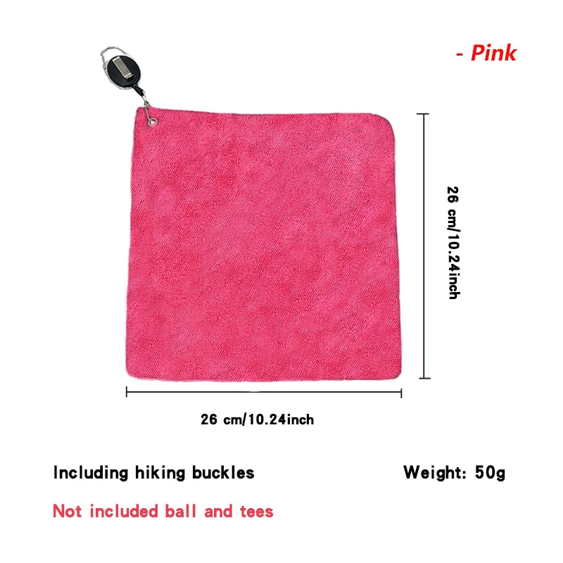 Retractable Microfiber Golf Towel