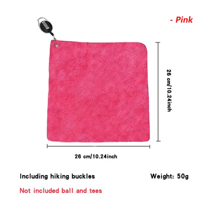 Retractable Microfiber Golf Towel