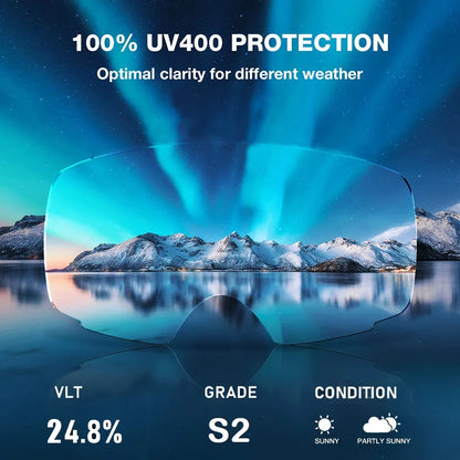 NATFIRE Pro Interchangeable Ski & Snowboard Goggles (OTG)