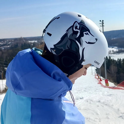 COPOZZ Graphic Art Ski & Snowboard Helmet (CE Certified)