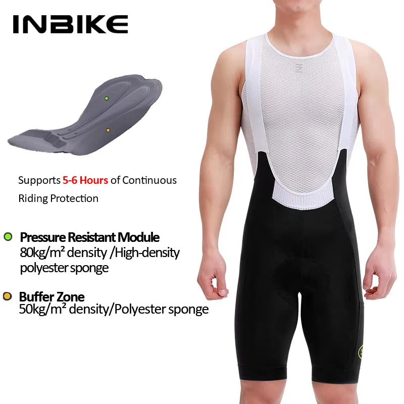 INBIKE Pro Endurance Bib Shorts (5-6 Hour Pad)