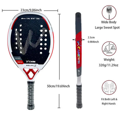 RELAX S 3K Carbon Beach Tennis Racket